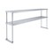 Amgood 14 in. x 72 in. AmGood Stainless Steel Double Deck Over Shelf DOS-1472-Z - alternate 1
